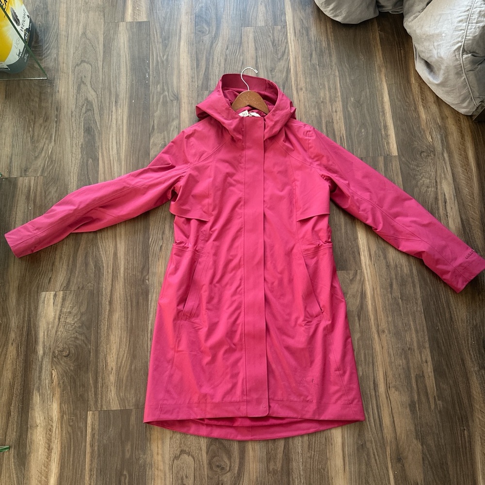Stylish Pink Hooded Coat
